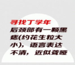 失踪人员：丁学年